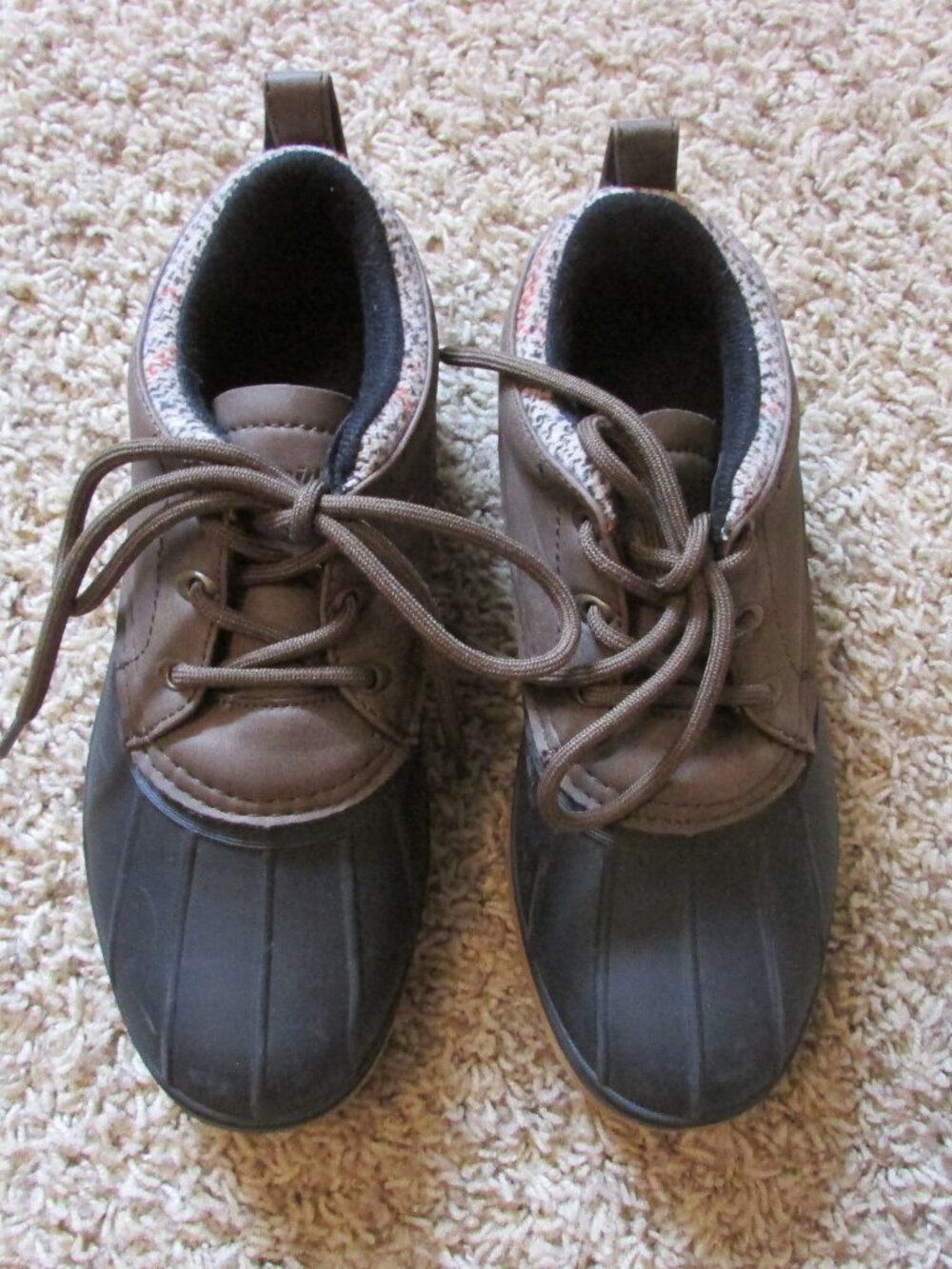 Northside 6 Brown Duck Boots Waterproof Outdoor Rain Shoes Worn Once